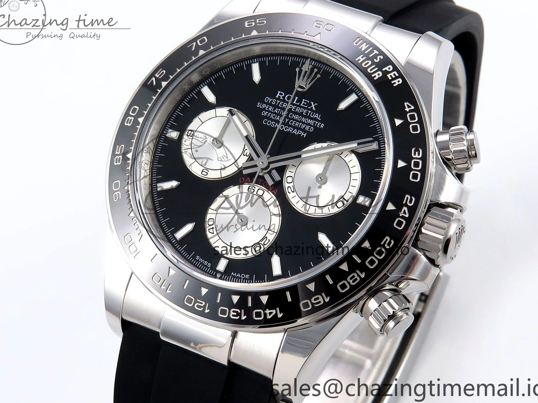 MiroTime 0212 Daytona 126519 LN APSF 1:1 Best Edition Black Dial on Oysterflex Strap SH4131（Gain Weight） StreetReady 1029